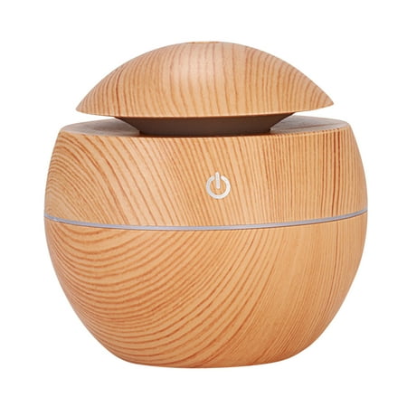 

GNFQXSS Wood Grain Humidifier Colorful Night Light Aromatherapy Machine USB Household Humidifier Water Replenisher Desktop Humidifier Khaki