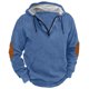 thumbnail image 1 of Blusa con capucha de manga larga para hombre, sudadera con cremallera de un cuarto, sudadera con capucha tipo cargo, para entrenamiento, gimnasio, deportes, correr, exteriores, chaquetas de invierno,, 1 of 2