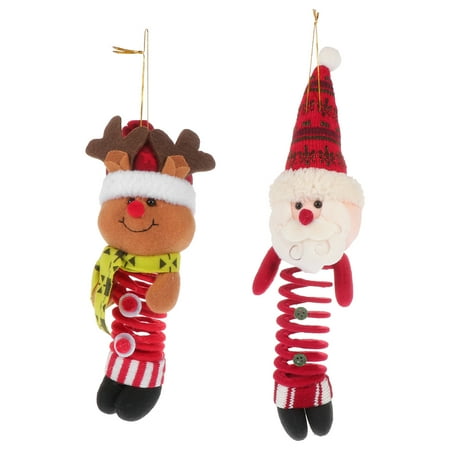 

Hemoton 2PCS Christmas Decorations Pendant Spring Xmas Pendant Gifts (Mixed Style)