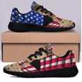 thumbnail image 3 of German Shepherd Dog American flag Shoes Sneakers Black Size 12, 3 of 7