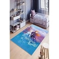 thumbnail image 5 of LaModaHome Area Rug Non-Slip - Blue Elsa of the Ice ice kingdom Soft Machine Washable Bedroom Rugs Indoor Outdoor Bathroom Mat Kids Child Stain Resistant Living Room Kitchen Carpet 2.7 x 9.9 ft, 5 of 5