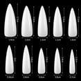thumbnail image 3 of 576pcs Stiletto Press on Nails Long Fake Nails Stiletto Glue on Nails Full Cover Acrylic Nail Tips Pointy Nails Press ons Long Artificial Nail Women Girls Fake Fingernails, 3 of 9
