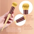thumbnail image 3 of 13 piece foundation make-up makeup brush lip brush concealer eye shadow brush beauty makeup brush set - yellow, 3 of 6