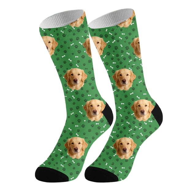 Stockings For Adults Funny Animal Print Bone Design Comfortable Stretchable Stockings Stocking For Home And Leisure 5PCS