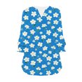 thumbnail image 2 of MEICHEN Blouses for Women Casual 3/4 Sleeve Womens Tops V Neck T Shirts with Cuffs Summer Fashion Clothing for Women, 2 of 2