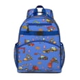 thumbnail image 1 of Cartoon Car Toddler Backpack Adjustable Padded Straps Chest Buckle Water-Resistant Durable School Backpack, 1 of 1