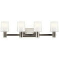 thumbnail image 2 of 55177NI Kichler Lighting Adani - 4 Light Bath Vanity In Modern Style-8.25 Inches Tall and 30 Inches Wide-Brushed Nickel Finish, 2 of 6