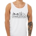 thumbnail image 2 of Skyline Charleston South Carolina Tank Top Unisex Large White, 2 of 5