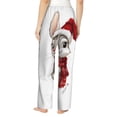 thumbnail image 6 of Christmas smile bunny Pajama Pants Women - Soft Breathable Sleep & Lounge Pants for Women, Comfy Casual Pj Pants Bottoms with Pockets, 6 of 7
