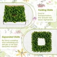 thumbnail image 6 of Boxwood Wreaths for Front Door Decor, 19" Artificial Greenery Square Wreath Decorations for Spring Summer Home Door Window Outside Wall Indoor Outdoor Porch and Birthday Wedding Party, 6 of 7