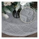 thumbnail image 3 of Pie de Árbol de Navidad Tejido Tipo Lana, Falda para Pino Navideño Esquimal (Gris), 3 of 6