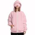 thumbnail image 3 of ZyeKqe Hoodies for Women Long Sleeve Zip up Sweatshirts Casual Drawstring Jackets with Pockets Overcoat, 3 of 8