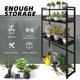 thumbnail image 4 of Soporte para Plantas Ekisemio de 3 Niveles Apilable Impermeable Negro, 4 of 6