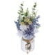 thumbnail image 2 of 1 juego de flores artificiales falsas con jarrón, ramo artificial, decoración de flores de escritorio, 2 of 5