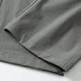 thumbnail image 7 of PIMSSY Men Casual Pants Straight Fit Comfortable Lightweight Elastic Waist With Zipper Pockets For Daily Wear Home Outdoor Hiking Spring Summer Fall Male Fashionable Solid Color Slacks, 7 of 7