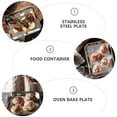 thumbnail image 4 of Stainless Steel Bakeware Food Container Baking Pan Toaster Oven Nonstick Dishes for Plate, 4 of 6