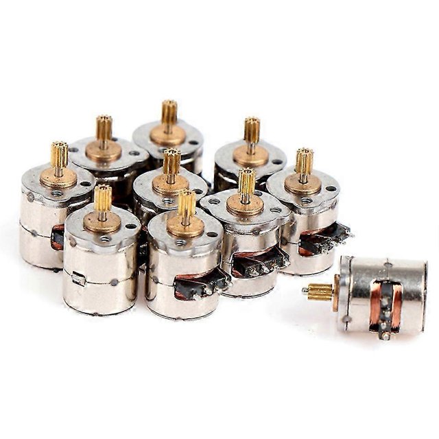 10pcs/pack Mini 2-phase 4-wire Stepper Motor Miniature Stepper With Gear Small Tiny Micro Motor Toy Engine DIY
