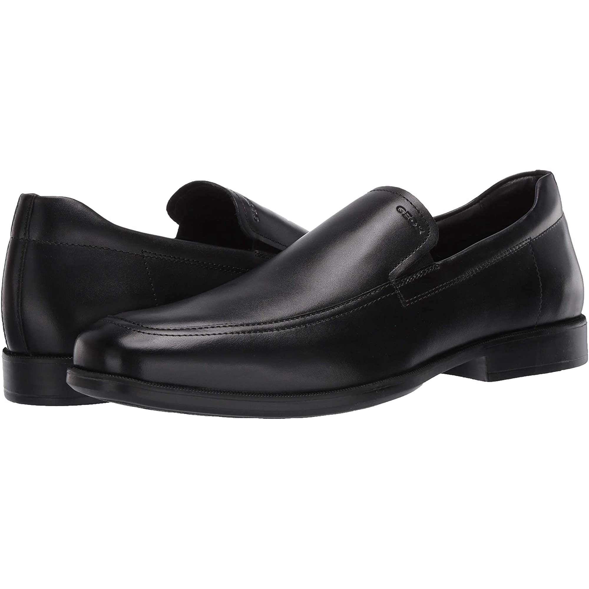 geox mens loafers black