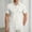 White, variant on CHENHANN Polo Shirts for Men Short Sleeve Button Down Textured Shirts Loose Fit White Mens Shirt