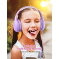 thumbnail image 3 of Mpow Children's Noise-Canceling Over-Ear Headphones, Purple, CH6S, 3 of 9