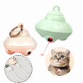 thumbnail image 2 of Automatic Cat Toys Bell Flying Saucer Collar Soft Wool Cloth USB Rechargeable Since High Laser Teaser Stick Pet Supplies (Pink), 2 of 7