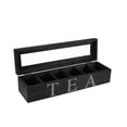 thumbnail image 4 of Caja De Almacenamiento De Bolsitas De Té De Madera De Seis Compartimentos Con Organizador De Bolsitas De Té Con Tapa Yuarrent HA026009-02, 4 of 6