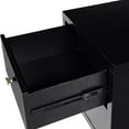 thumbnail image 2 of Camden Isle Wooden 2 Drawer Nightstand in Black, 2 of 5