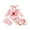 Pink, variant on BemeyourBBs Newborn Baby Girl My First Valentines Day Outfit Long Sleeve Letters Heart Printed Romper Ruffle Skort Skirt Set Headband and Stockings 4Pcs Spring Clothes