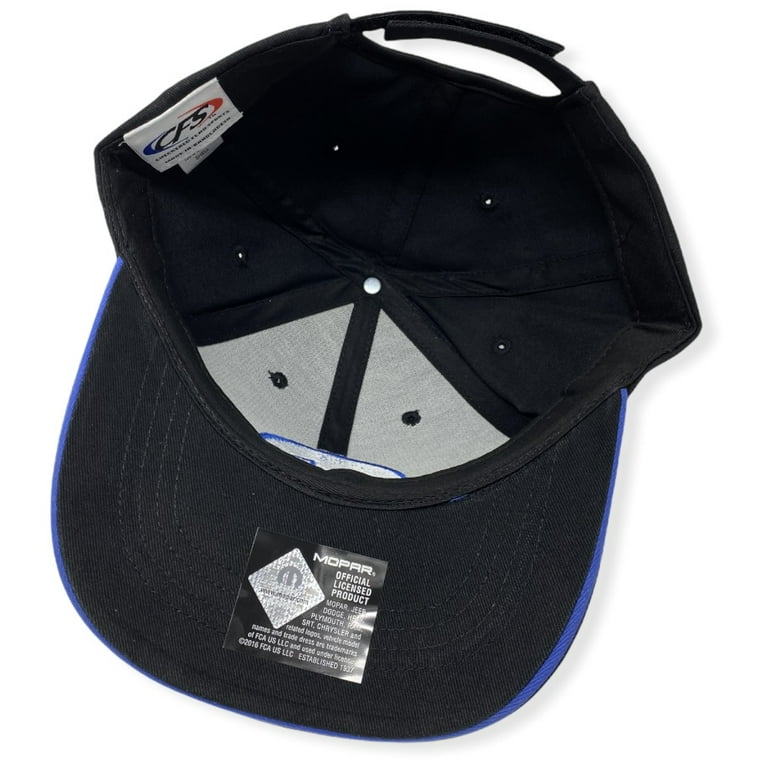 Official Mopar Embroidered Baseball Cap - Blue Logo Adjustable Hat For Mopar Enthusiasts