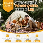 Power Queen LiFePO4 12 Volt 200Ah Plus Lithium Battery with 14.6V 20A charger for RV, Off-Grid Solar,Marine