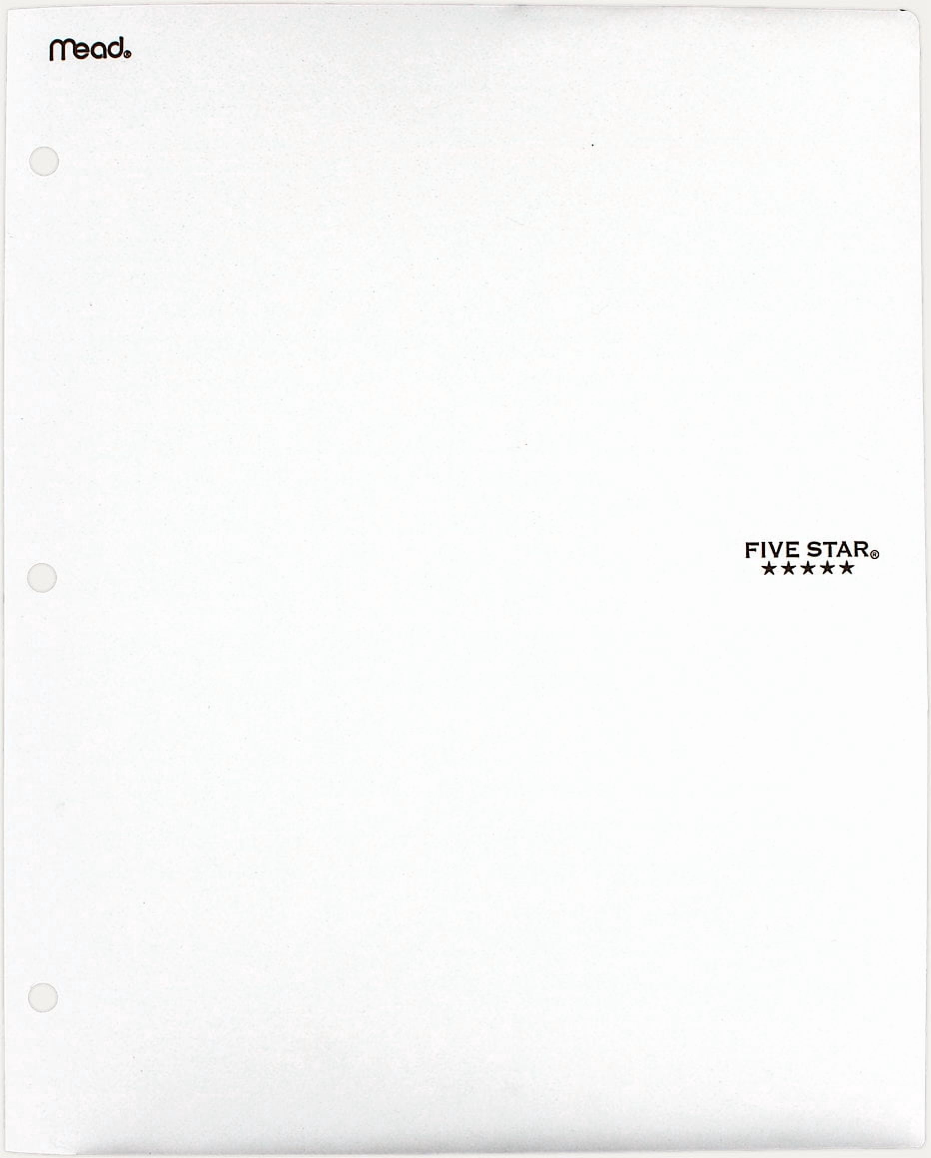 Five Star 2-Pocket Stay-put Tabs Folder with Three Hole Punched Teal (33943)