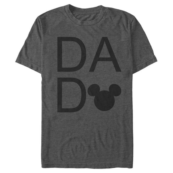 Men's Mickey & Friends Mickey Mouse Dad Ears Graphic Tee Charcoal Heather 2X Large