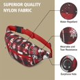 thumbnail image 5 of Fanny Pack Red Christmas Snowman Pattern Waist Pack Bag,Running Cross Bag,Waterproof Large Fanny Packs for Women Men for Travel Running Hiking Cycling, 5 of 6