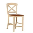 thumbnail image 4 of 5-Pc X-Back Wood Dining Set in Caramel/Biscotti, 4 of 5
