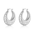thumbnail image 2 of Lancharmed Silver Plated Women's Earrings,Gradual Threaded Rings Earring Birthday Gifts for Women Friendship, 2 of 7