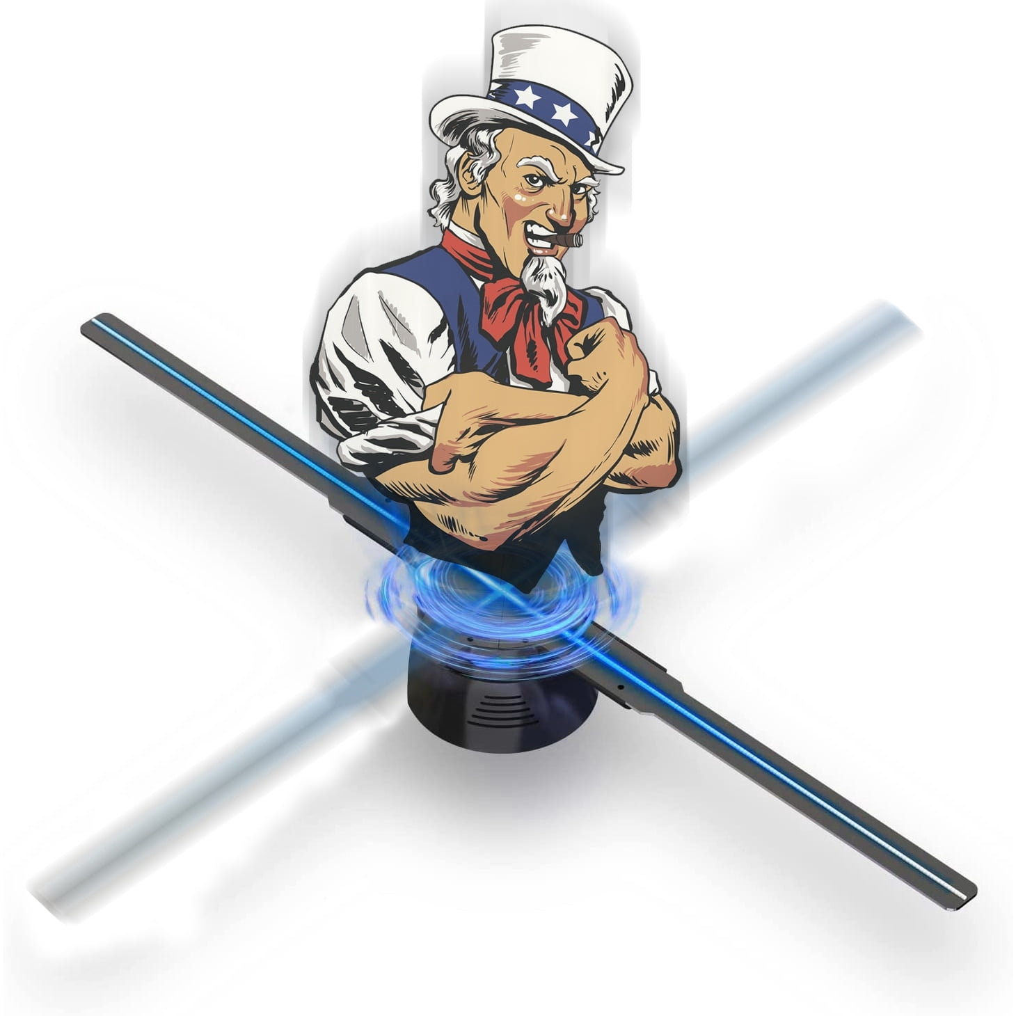 3d projector fan 3D Hologram Fan Novelty light
