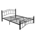 thumbnail image 5 of King Size Metal Bed Frame with Wrought Iron Headboard and Footboard, Victorian-Inspired Design, Underbed Storage, No Box Spring Required, Perfect for Classic and Modern Bedroom Décor, Black, 5 of 5