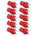 thumbnail image 2 of 10 piezas de terminal de alimentación de 300 a 500 W, inversor de cobre puro, terminal de fuente de alimentación de 13 mm, terminal M4, rojo, 2 of 9