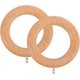 thumbnail image 1 of 2 piezas de anillos de cortina de madera con ojales, anillos de cortina de madera, colgadores de anillos de barra para cortinas, 1 of 5
