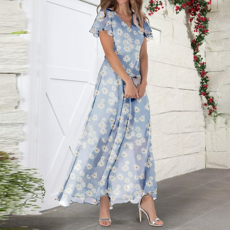 chinese dress ladies Maxi Dress with Pockets