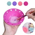 thumbnail image 1 of Makeup Brush Cleaning Mat Multipurpose Makeup Brush Cleaning Pad Washing Tool, 1 of 9