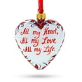 thumbnail image 3 of Valentine's Day Heart Shape Glass Christmas Ornament, 3 of 4