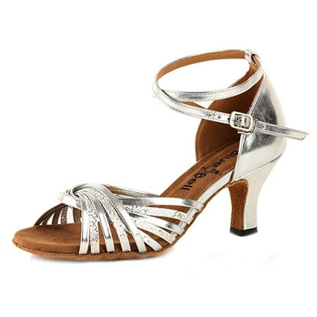 

Blue Bell Shoes HANDMADE Women s Ballroom Wedding Competition Dance Shoes Valerie - Silver - 3.0 -7