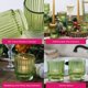 thumbnail image 5 of Portavelas Kate Aspen vintage de cristal acanalado verde (juego de 6), 5 of 8