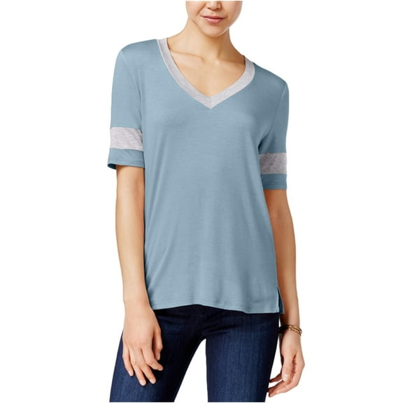 Rebellious One Womens Football Basic T-Shirt, Blue, Small