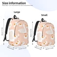 thumbnail image 4 of Rocae Geese and Flower for Durable Canvas Backpack Leisure Large Bag Travel Rucksack Multi-function Backpack Small, 4 of 8