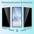 thumbnail image 3 of [3+3 Pack] CraftTechFusion for Samsung Galaxy S23 Ultra Privacy Screen Protector with Camera Lens Protector,Case Friendly [9H Hardness] Tempered Glass Film for Samsung Galaxy S23 Ultra, 3 of 5