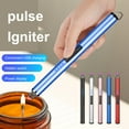 thumbnail image 2 of USB Rechargeable Electric Long Kitchen Ignition Stick Hanging Buckle Design Stove Windproof LED Flameless Pulse Igniter, 2 of 7