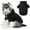Black, variant on Dog Basic Hoodie Ultra-Soft Dog Clothes Cold Weather Sweaters for Medium Large Dogs Breathable Cozy Fabric Pet Coat Warm Stylish Sweatshirt with Leash Hole Pocket Dogs Jacket for Cats Boys Girls