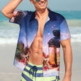 thumbnail image 5 of Lsque Lantern On Snow With Christmas pattern Hawaiian Shirt for Men, Unisex Summer Beach Casual Short Sleeve Button Down Shirts-3X-Large, 5 of 9